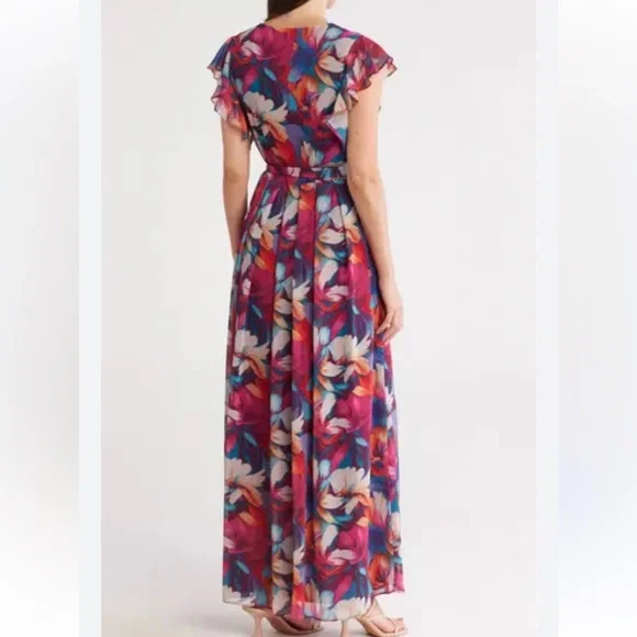 NWOT Donna Ricco Maxi Dress Sz 10 - Picture 2 of 10